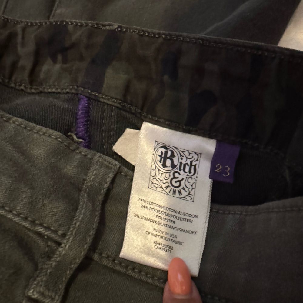 Rich & Skinny- Dark Green Skinny Jeans #11 - Picture 4 of 8